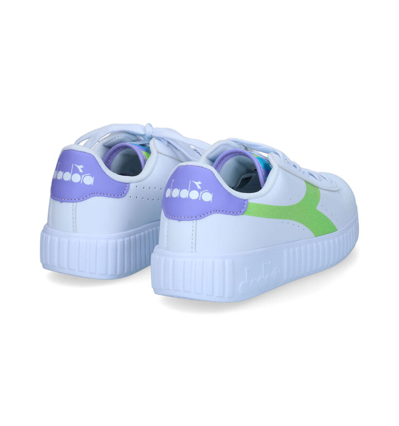 Diadora Game Step GS Witte Sneakers in kunstleer (302941)