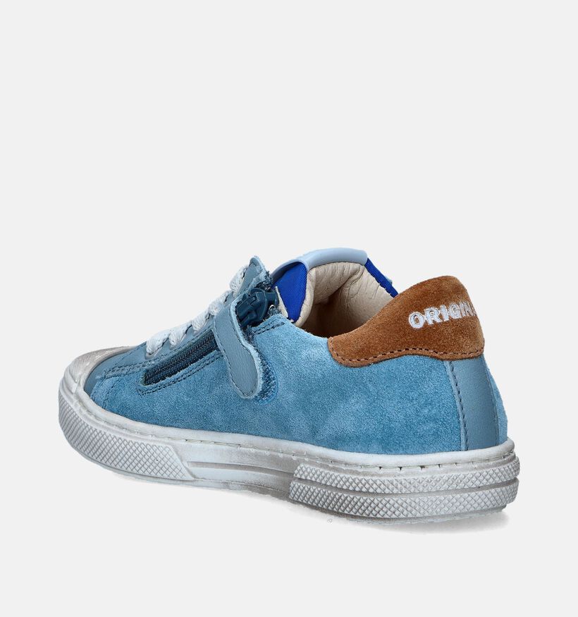 STONES and BONES Maust Blauwe Veterschoenen voor jongens (352641) - geschikt voor steunzolen