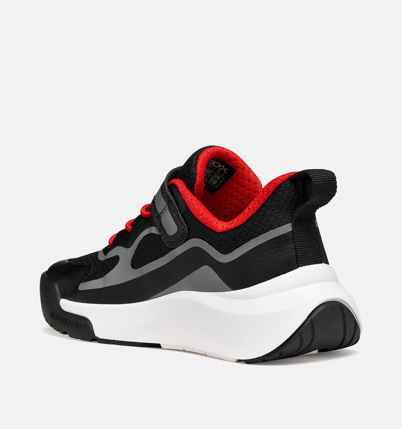 Geox Pro-Ran Baskets en Noir pour gar&ccedil;ons (368431) - pour semelles orthop&eacute;diques