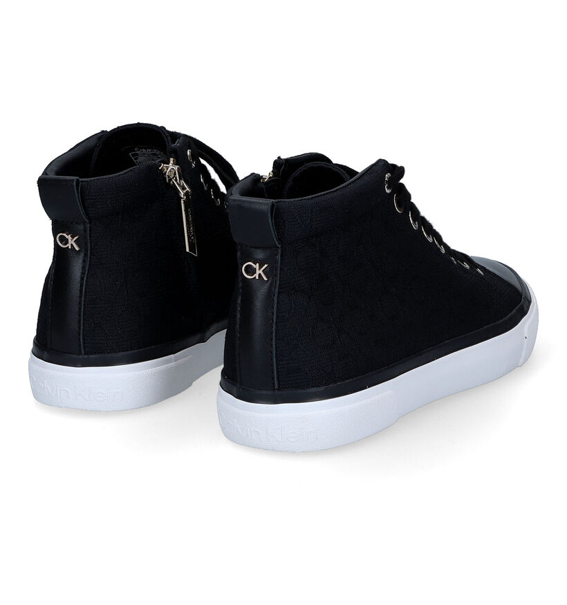 Calvin Klein Vulcanized Zwarte Sneakers in stof (310789)