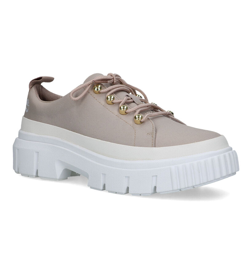 Timberland Greyfield Chaussures à lacets en Beige pour femmes (320593) - pour semelles orthopédiques