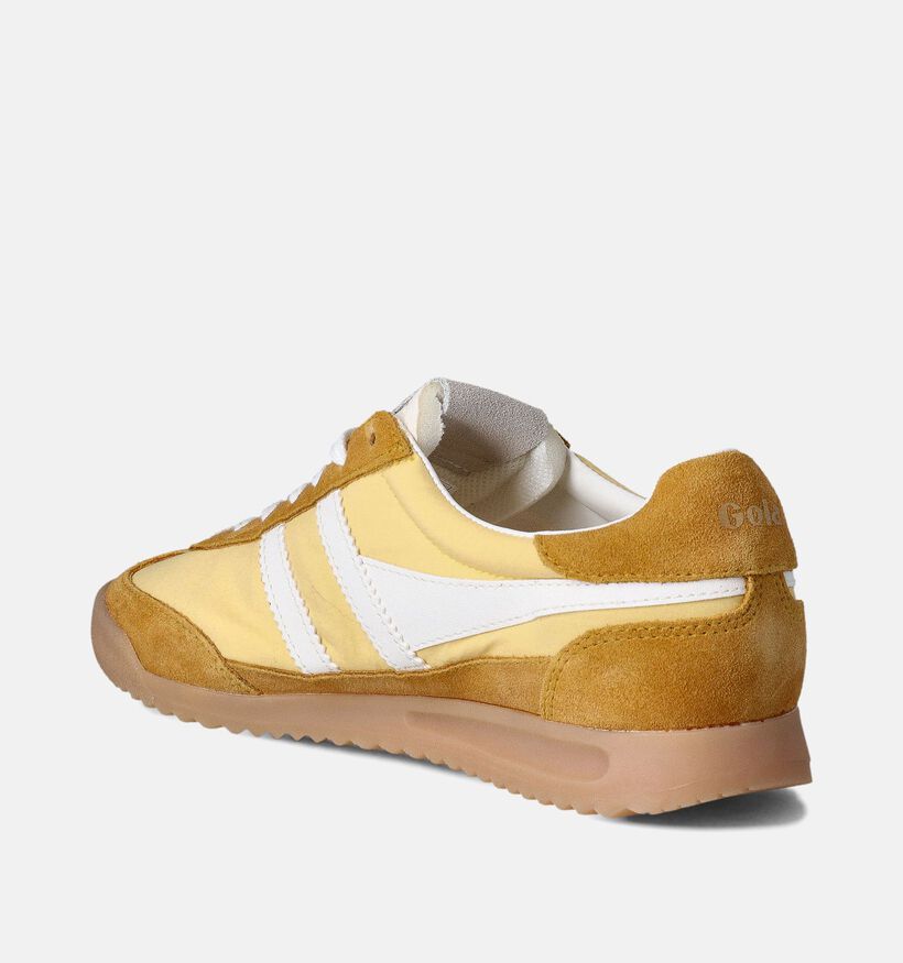 Gola Firefly CLB577 Baskets en Jaune pour femmes (351166) - pour semelles orthopédiques