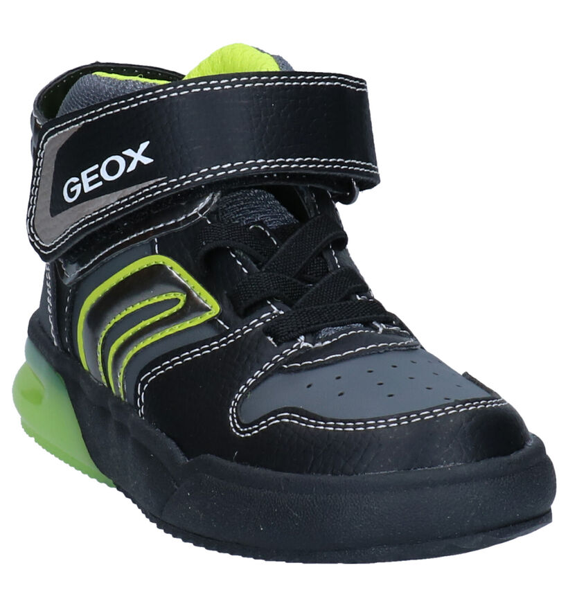 Geox Zwarte Hoge Schoenen in kunstleer (295100)