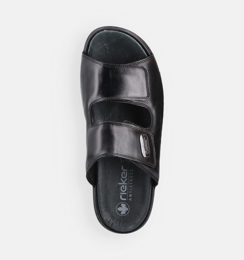 Rieker Zwarte Slippers voor heren (370513)