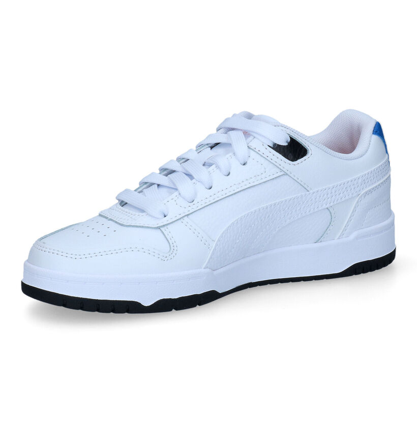 Puma RBD Game Baskets en Blanc pour garçons (311261) - pour semelles orthopédiques