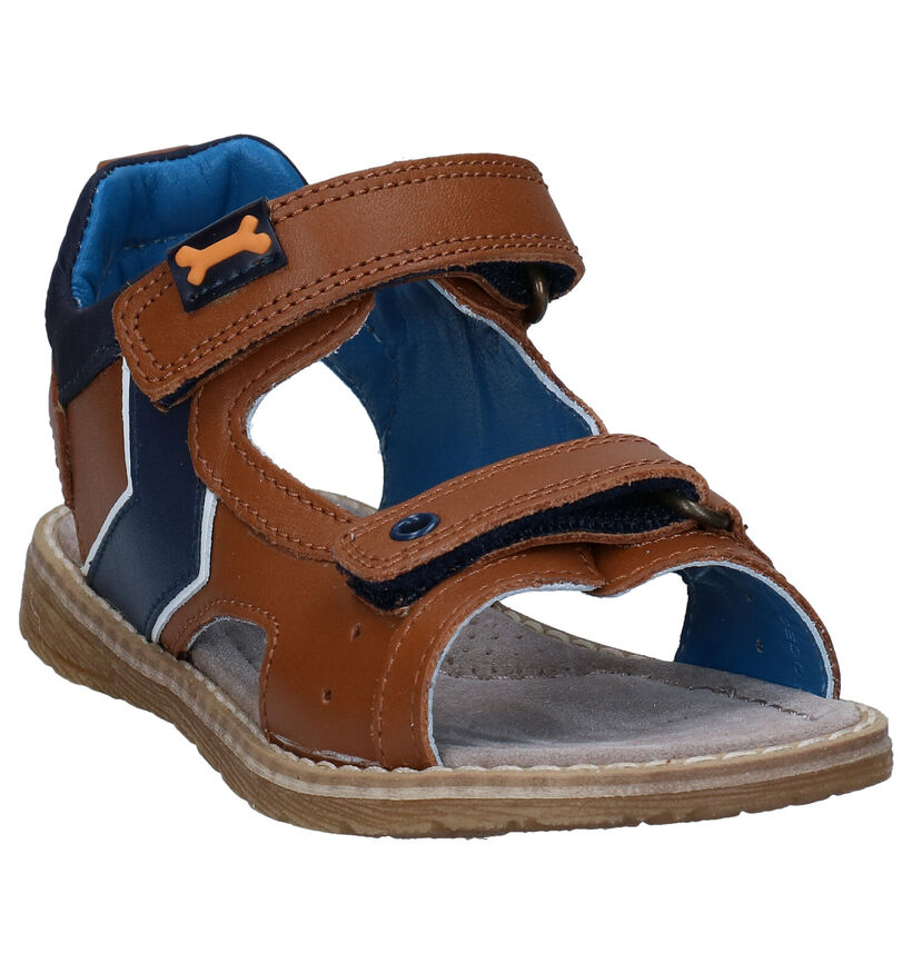 STONES and BONES Doner Cognac Sandalen in leer (287906)