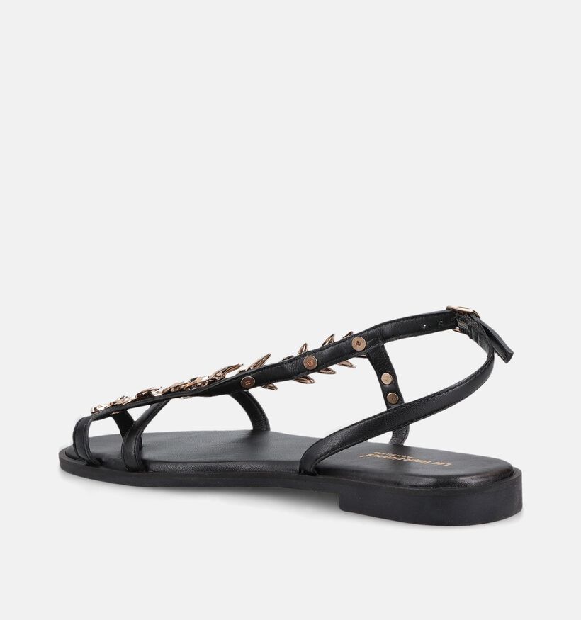 Les Tropeziennes Origan Sandales plates en Noir pour femmes (373234)