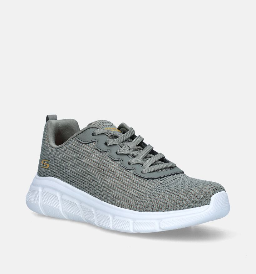 Skechers Bobs Sport B Flex Visionary Baskets en Vert Khaki pour femmes (350362)
