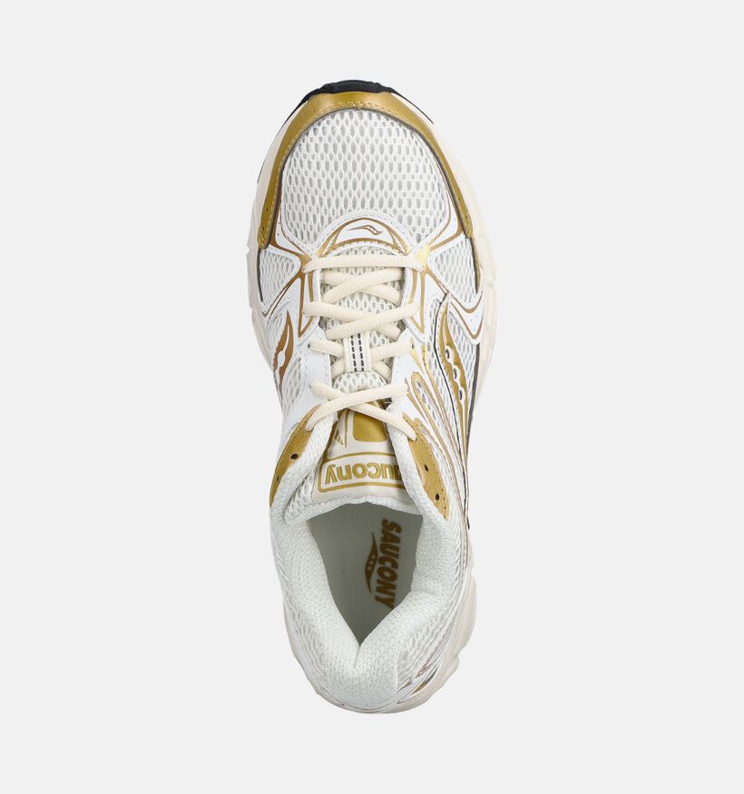 Saucony Ride Millenium Baskets en Or/Ecru pour femmes (376606)