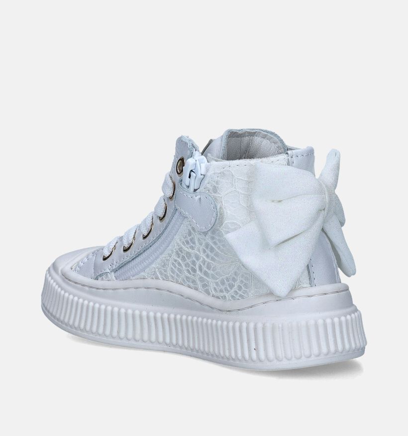 Beberlis Witte Hoge schoenen voor meisjes (355487) - geschikt voor steunzolen