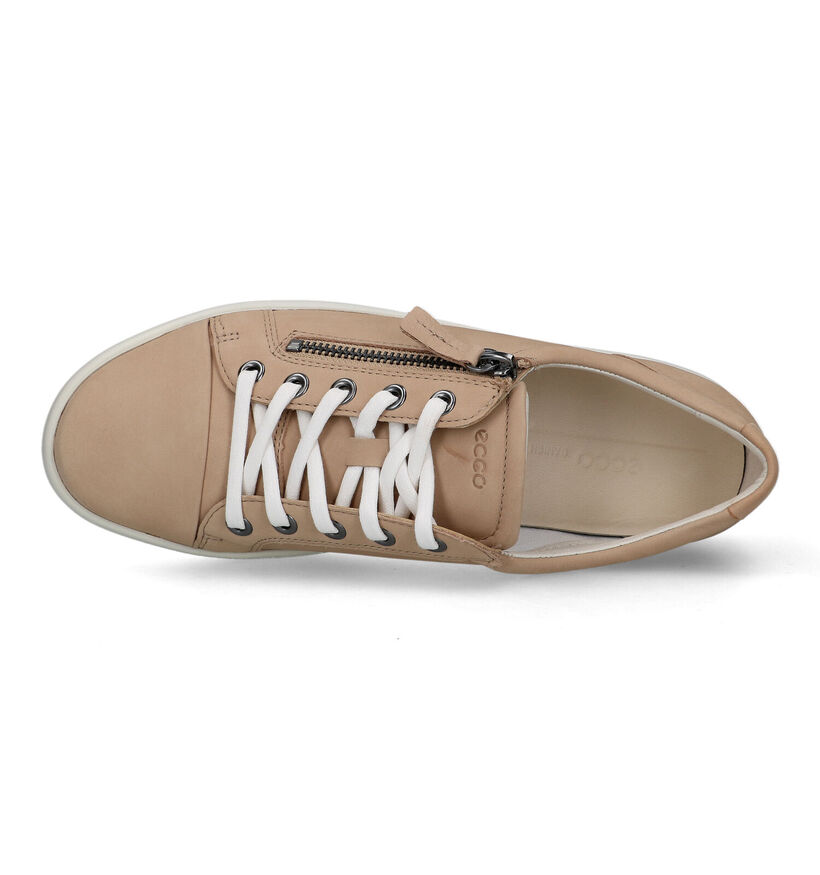 ECCO Soft Side Zip Chaussures à lacets en Beige pour femmes (321151) - pour semelles orthopédiques