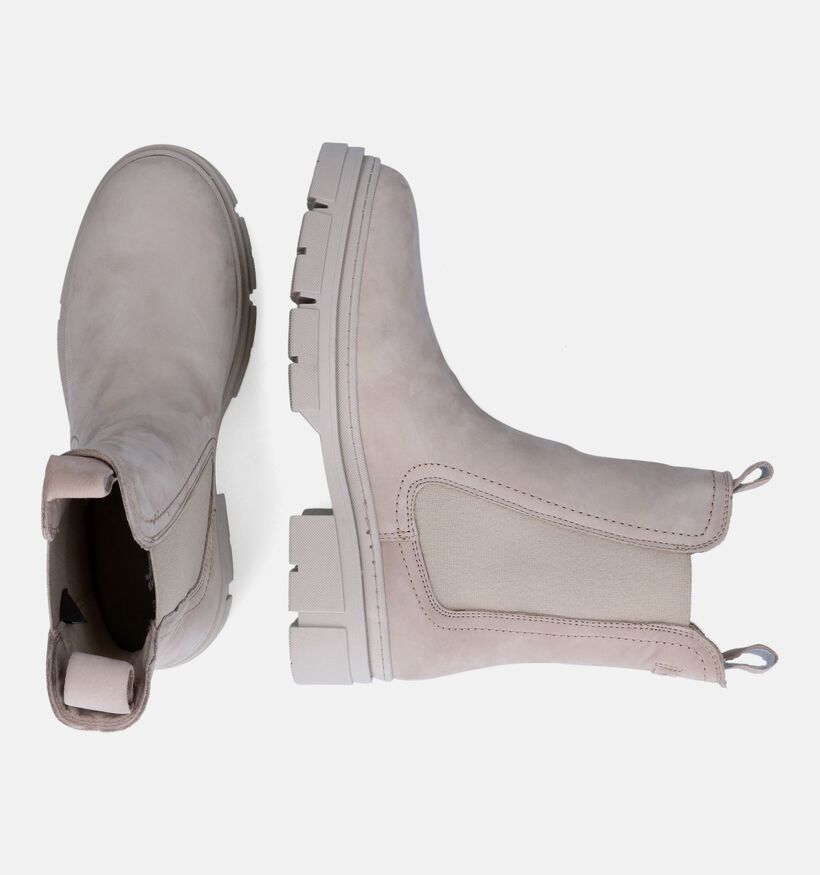 Tamaris Bottines Chelsea en Beige en nubuck (315383)