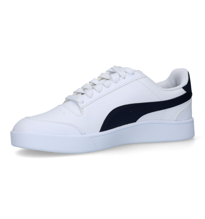 Puma Shuffle Witte Sneakers voor dames (318647) - geschikt voor steunzolen