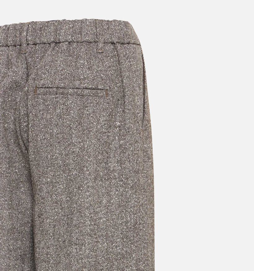 Fransa Vea Bruine Gem&ecirc;leerde Broek voor dames (379931)