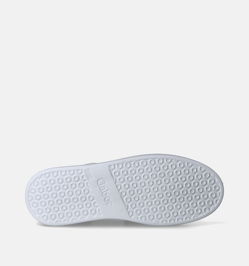 Gabor OptiFit Witte Veterschoenen met plateauzool voor dames (352096) - geschikt voor steunzolen