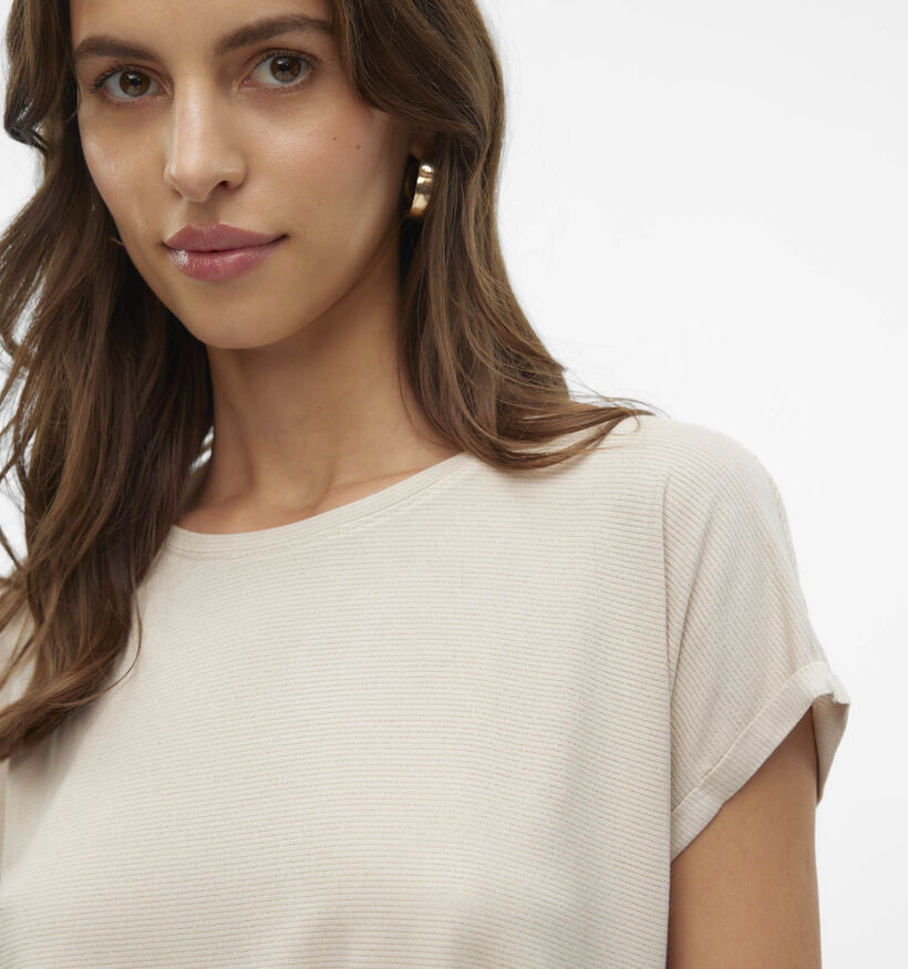 Vero Moda Lava T-shirt en Beige pour femmes (369427)