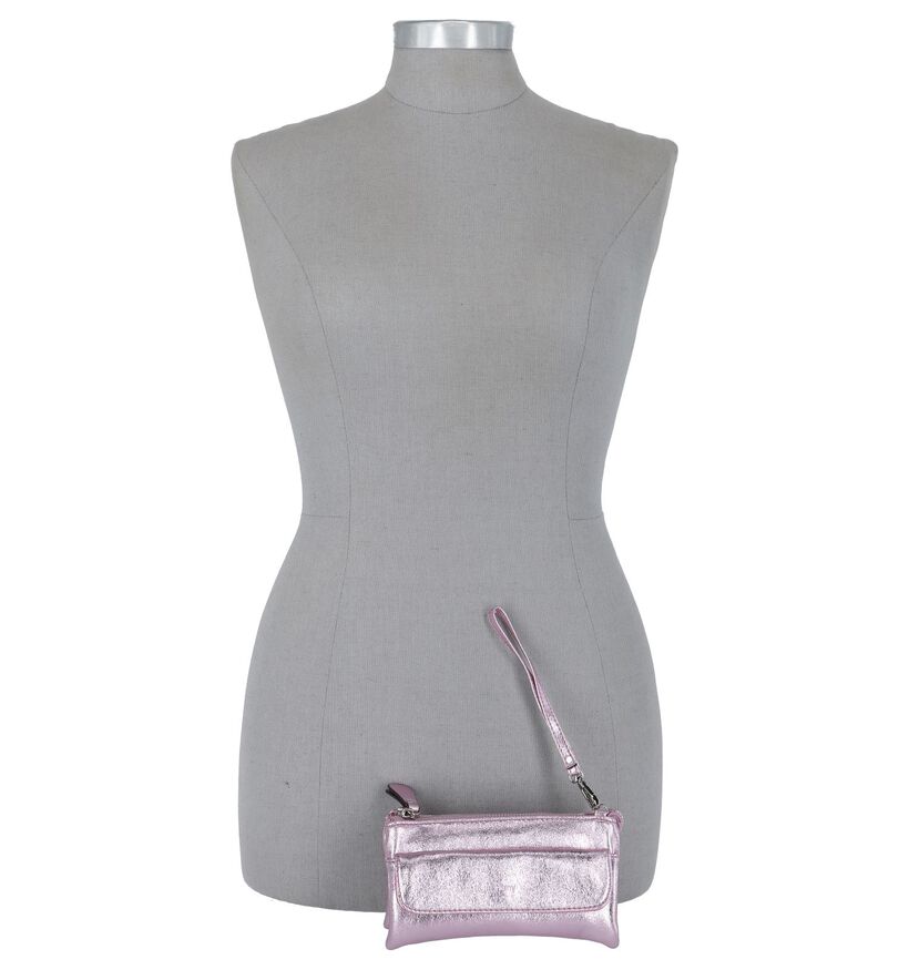 Emmy Wieleman Rimini Roze Crossbody Tas in kunstleer (215311)