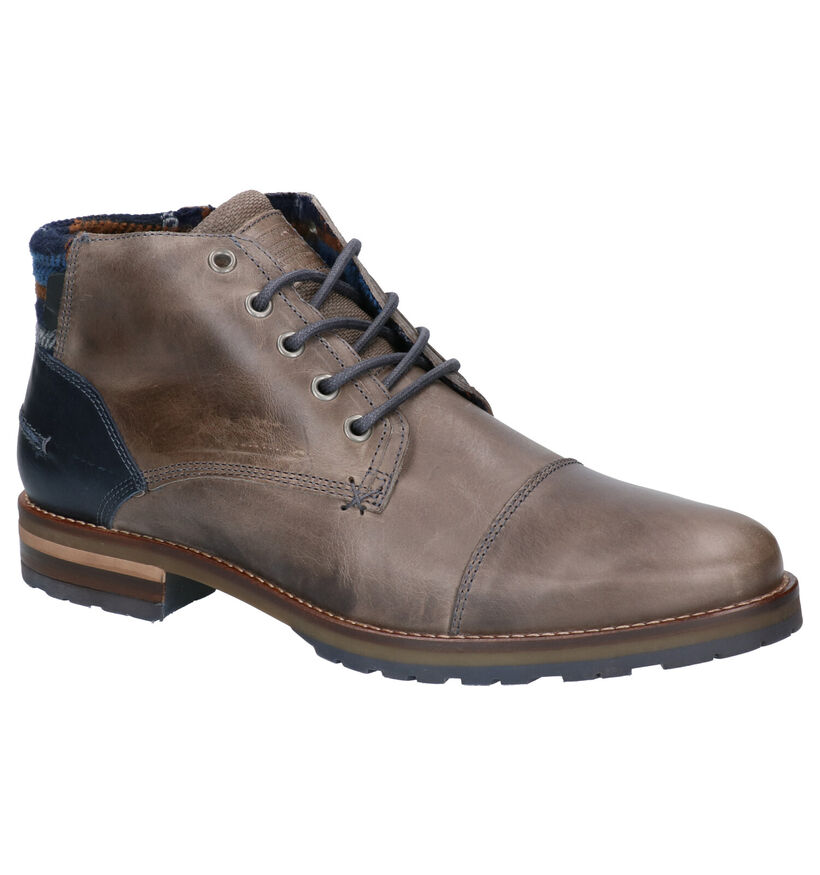 Bullboxer Grijze Boots in leer (260597)