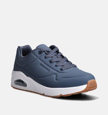 Skechers Uno Stand On Air Low Sneakers Zwart/Blauw/Groen