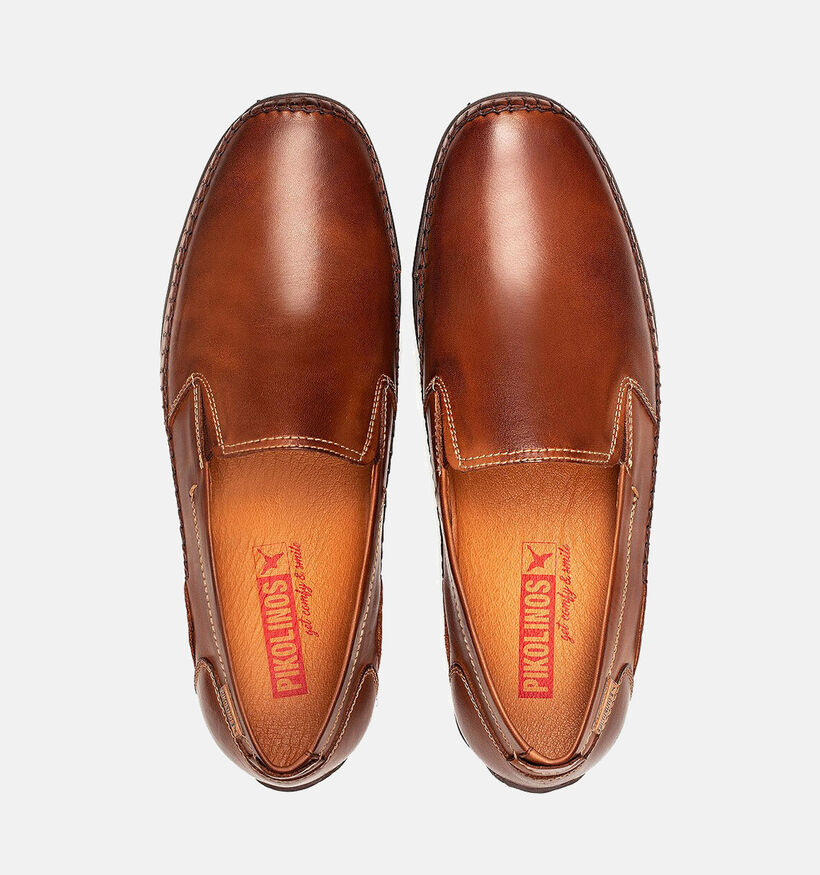 Pikolinos Azores Mocassins en Cognac pour hommes (355434) - pour semelles orthopédiques