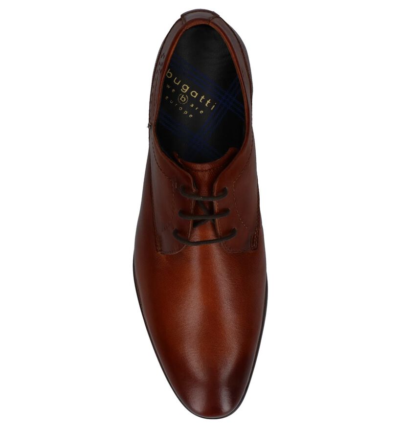Geklede Veterschoen Bugatti Cognac, , pdp