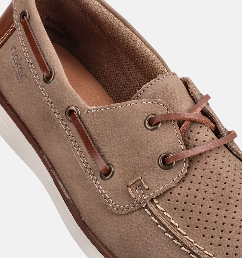 Rieker Chaussures bateau en Gris pour hommes (370479) - pour semelles orthop&eacute;diques