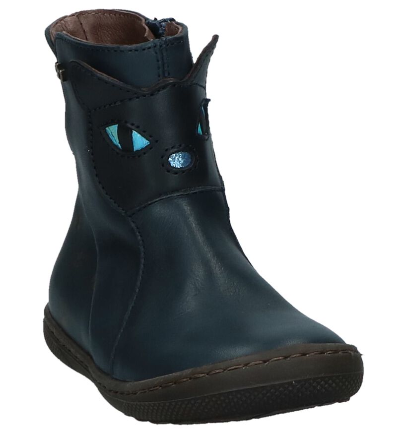 STONES and BONES Bottes basses en Bleu foncé en cuir (223401)