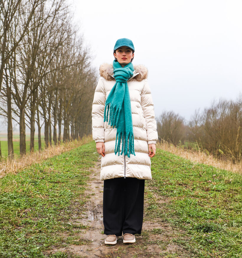 Geox Manteau long avec capuchon en Noir pour femmes (347792)