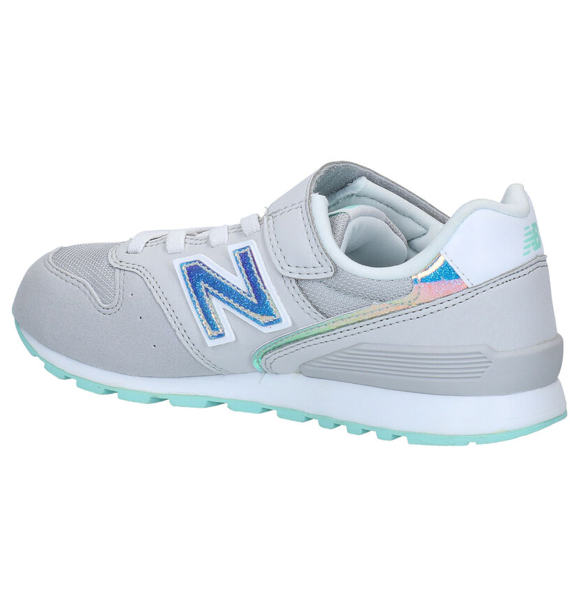 New Balance YV996 Baskets en Gris en simili cuir (276831)