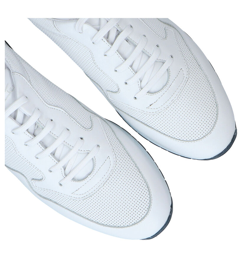 Van Lier Chaussures à lacets en Blanc en cuir (291351)