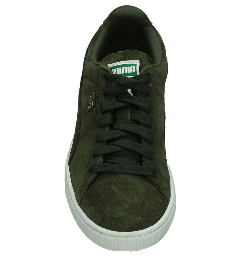 Puma Suede Classic Baskets basses en Vert kaki en daim (199473)