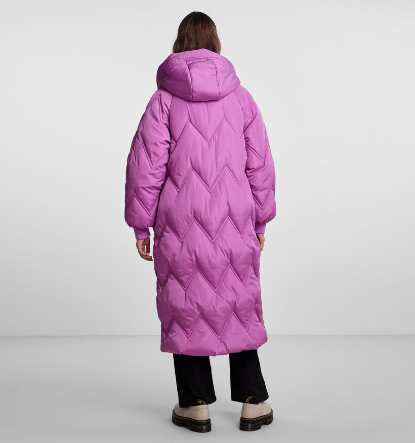 Pieces Jocelyn Manteau puffer en Rose pour femmes (332360)