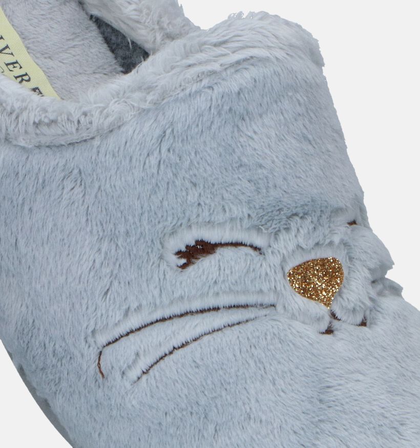 River Woods Nila Pantoufles en Gris pour filles (332268) - pour semelles orthopédiques