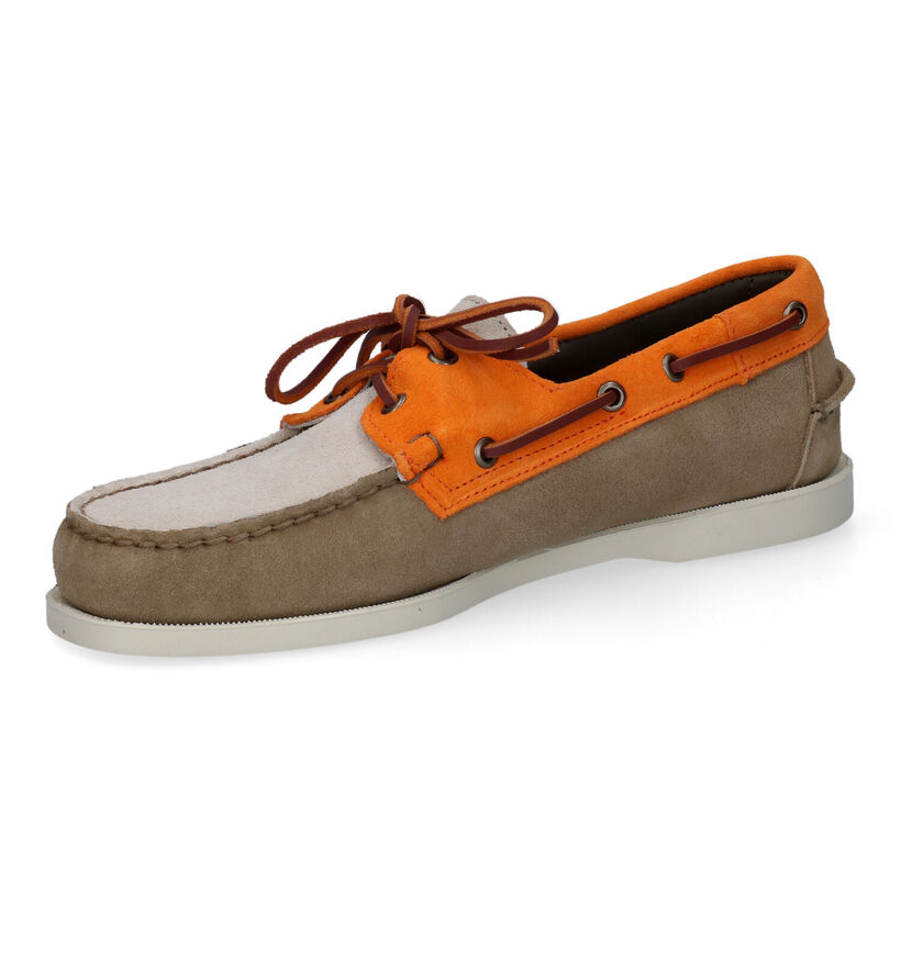 Sebago Dockside Portland Flesh Out Chaussures bateau en Vert Kaki pour hommes (336839)