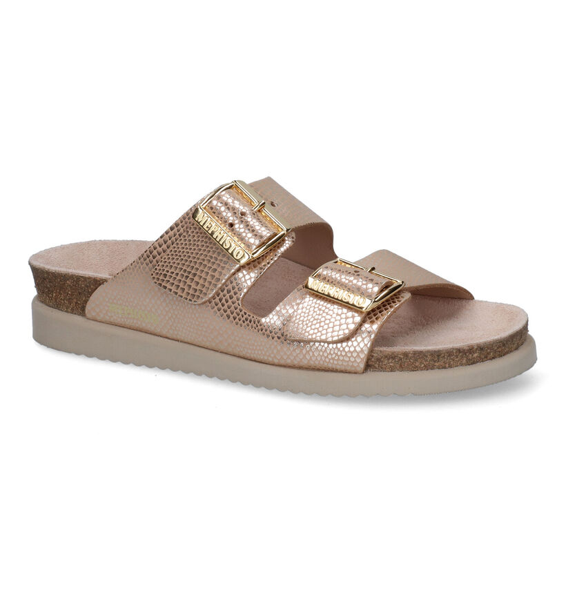 Mephisto Hester Gouden Slippers in leer (307020)