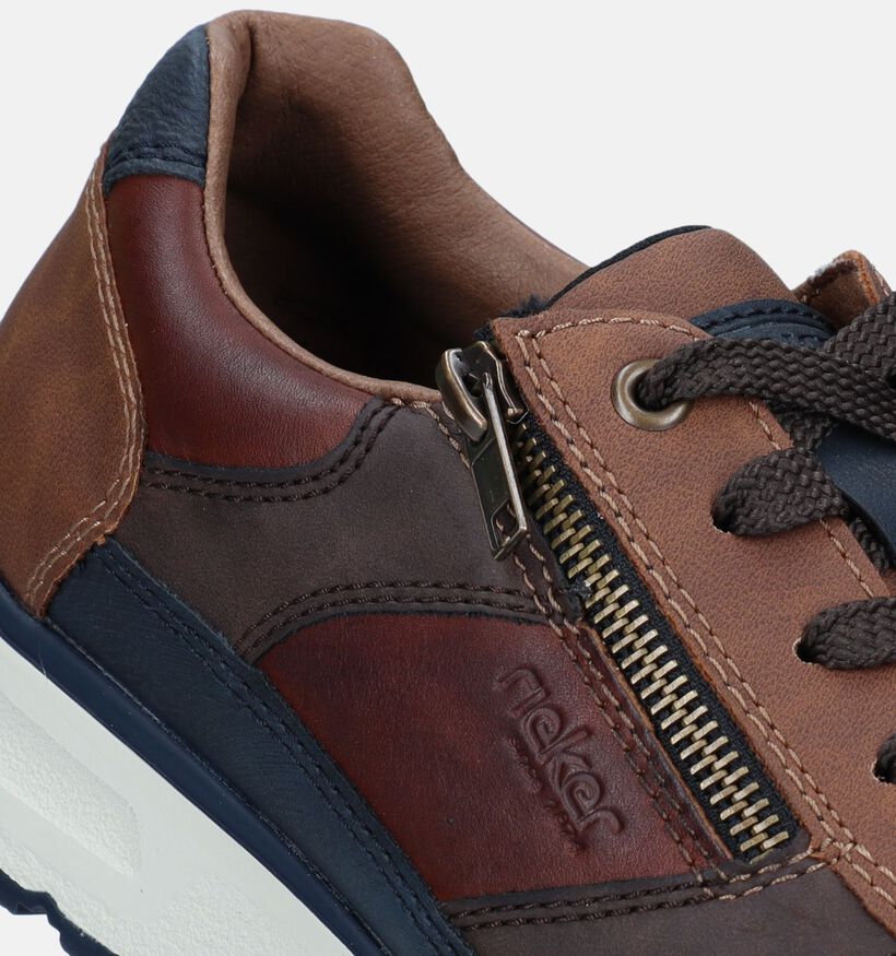 Rieker Cognac Veterschoenen voor heren (351302) - geschikt voor steunzolen