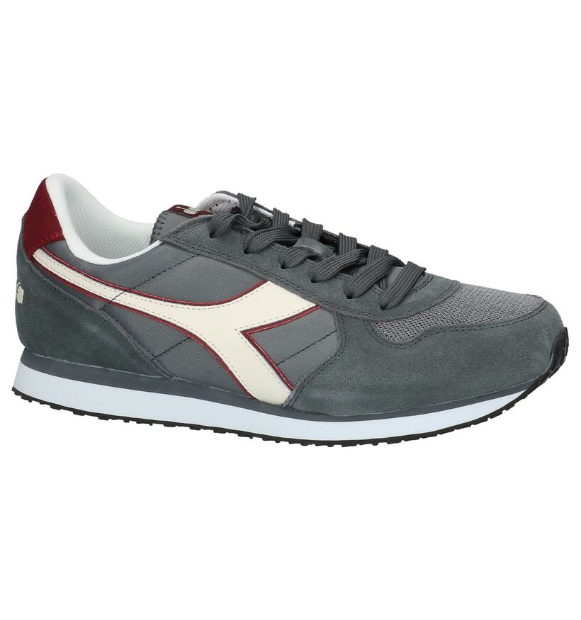 Grijze Sneakers Diadora K-Run in daim (201669)