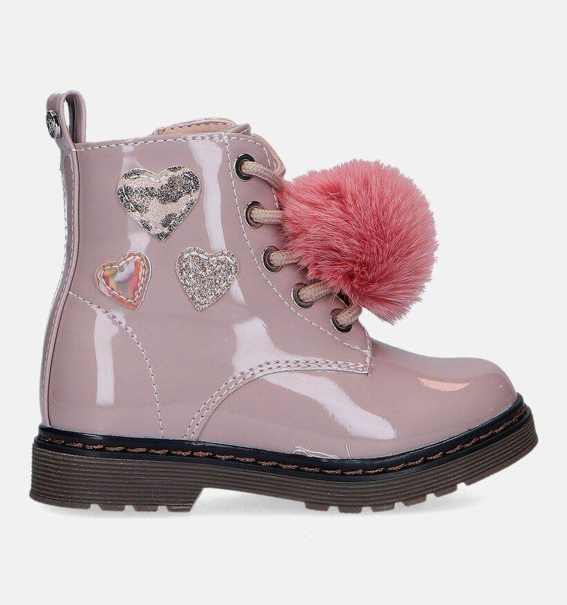 Xti Bottines robustes en Rose en simili cuir (331985)