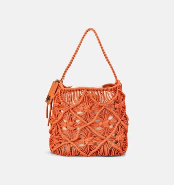 Laurent David Handtassen Oranje/Beige/Bruin/Groen