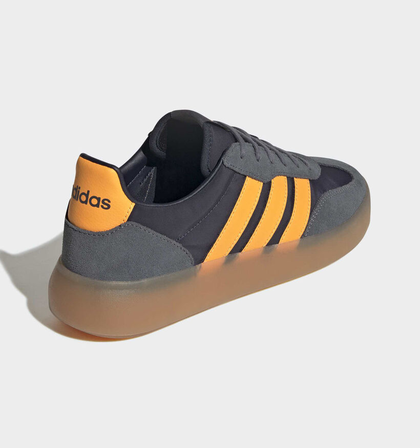 adidas Barreda Decode Baskets basses en Bleu fonc&eacute; pour hommes (372607) - pour semelles orthop&eacute;diques