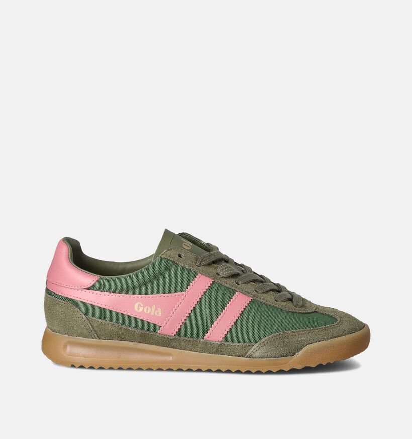Gola Tornado CLB623 Kaki Sneakers voor dames (351177) - geschikt voor steunzolen