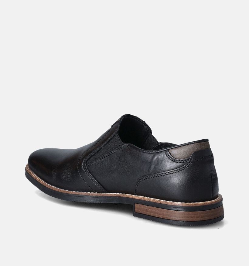 Rieker Chaussures sans lacets classiques en Noir pour hommes (354812)