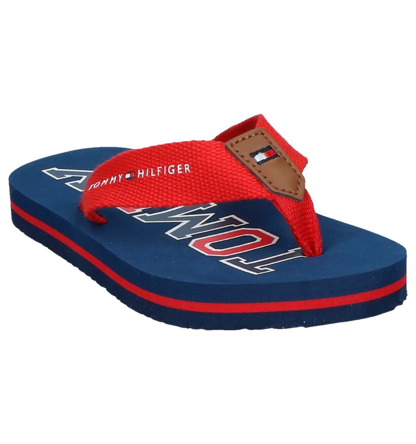 Rode Teenslippers Tommy Hilfiger in stof (239569)
