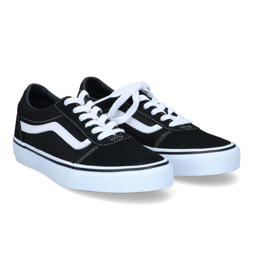 Vans Ward YT zwarte Skate sneakers voor jongens, meisjes (327930)