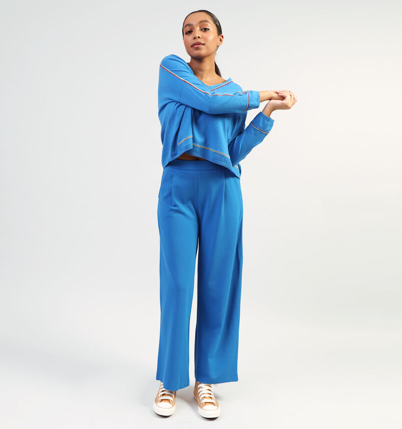 JDY Geggo Pantalon large en Bleu L32 pour femmes (351401)