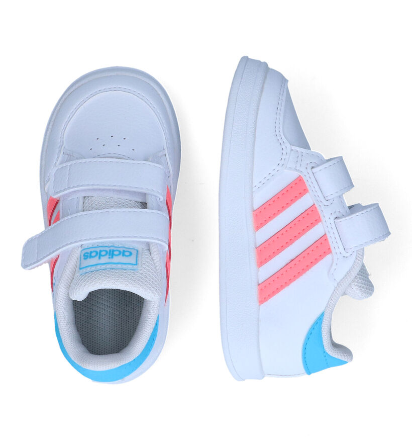 adidas Breaknet Witte Sneakers in kunstleer (318926)