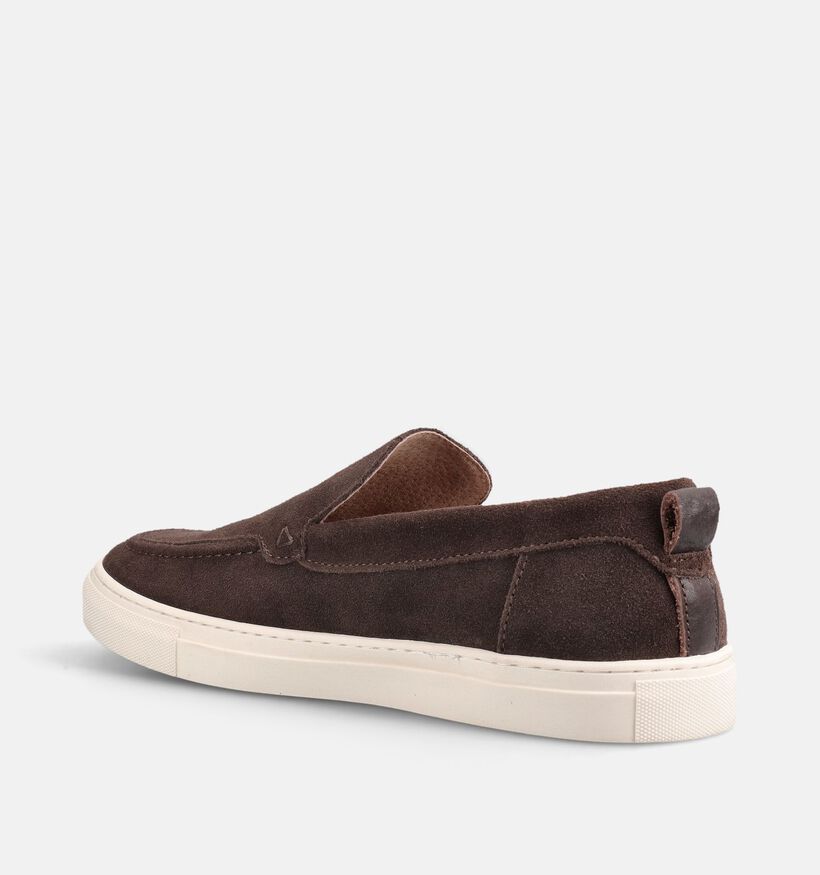 Poelman Donkerbruine Mocassins voor heren (385873) - geschikt voor steunzolen