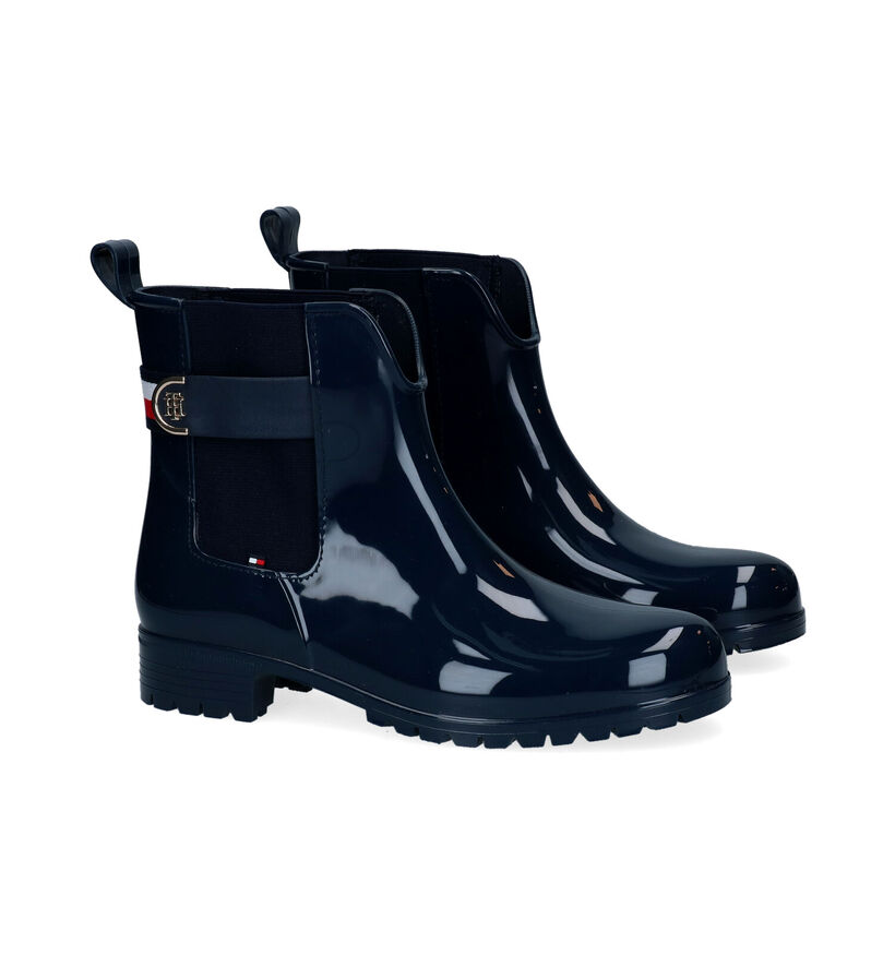 Tommy Hilfiger Hardware Bottes de pluie en Noir pour femmes (295182) - pour semelles orthopédiques