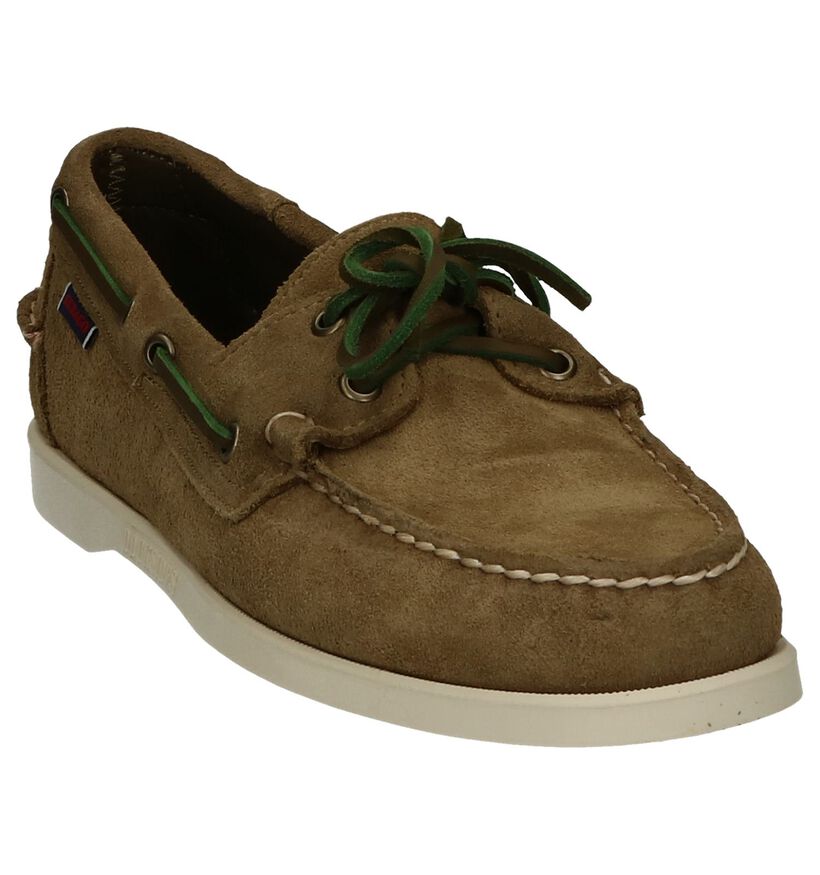 Sebago Dockside Portland Flesh Out Chaussures bateau en Vert Kaki pour hommes (336839)