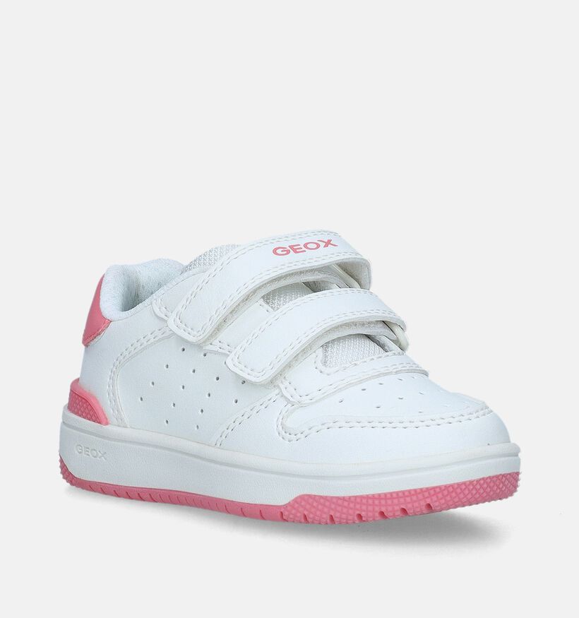 Geox Washiba Witte Sneakers voor meisjes (339670)